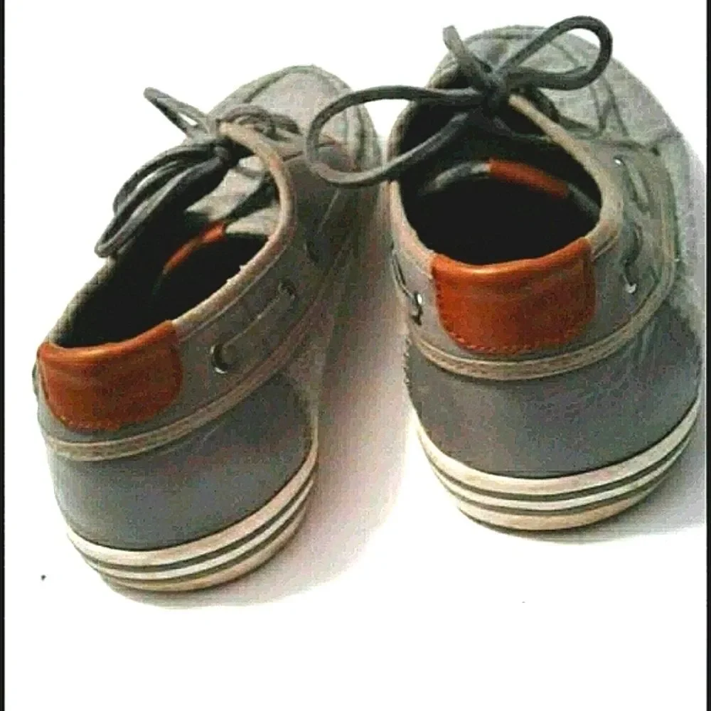 Aldo Tancredo Light Gray Preppy Everyday Boardwalk Boat Shoes 11